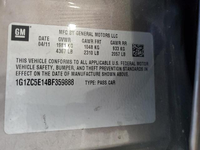 1G1ZC5E14BF359888 - 2011 CHEVROLET MALIBU 1LT Brun photo 13