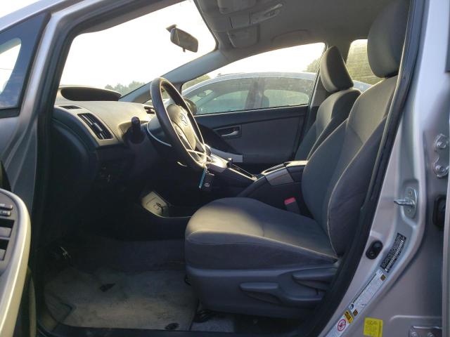 JTDKN3DU3C5474654 - 2012 TOYOTA PRIUS SILVER photo 7