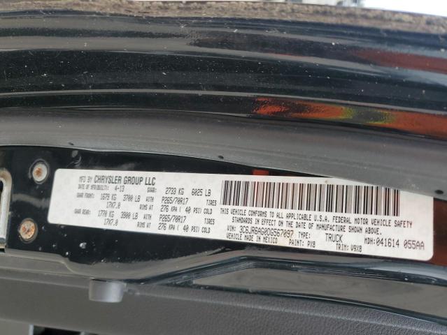 3C6JR6AG0DG567097 - 2013 RAM 1500 ST 黑色 照片 12