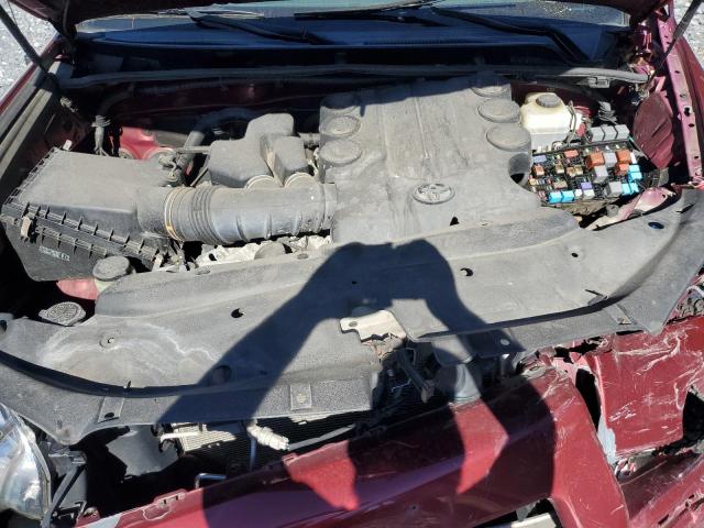 JTEBU5JR1C5088020 - 2012 TOYOTA 4RUNNER SR5 红色 照片 12