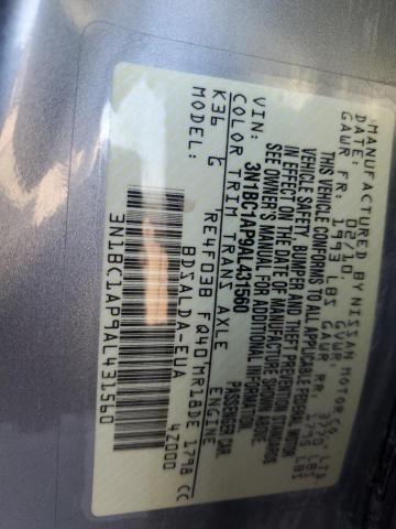 3N1BC1AP9AL431560 - 2010 NISSAN VERSA S Gümüş foto 12