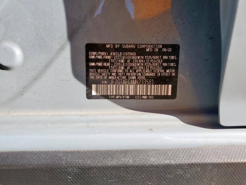 JF2GTAEC4MH233581 - 2021 SUBARU CROSSTREK PREMIUM Turkuaz fotoğraf 12