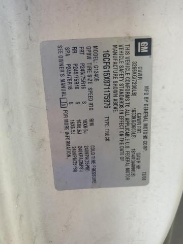 1GCFG15X871175876 - 2007 CHEVROLET EXPRESS G1 თეთრი ფოტო 12