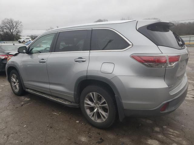 5TDKKRFH6FS052341 - 2015 TOYOTA HIGHLANDER XLE SILVER photo 2
