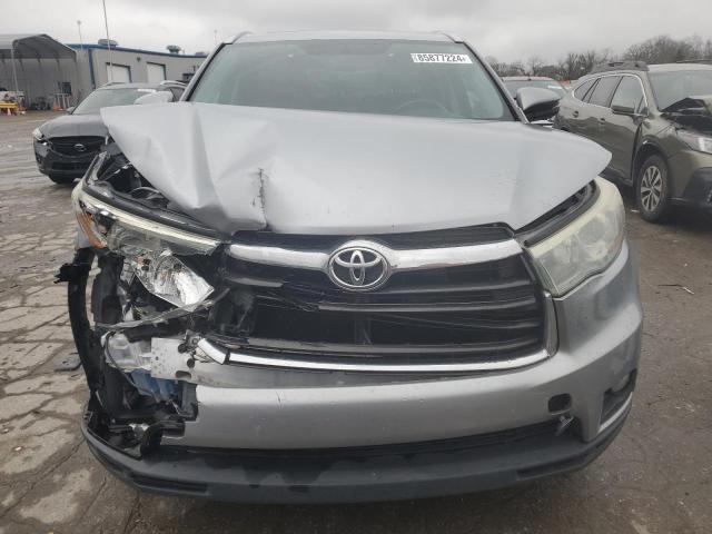 5TDKKRFH6FS052341 - 2015 TOYOTA HIGHLANDER XLE SILVER photo 5