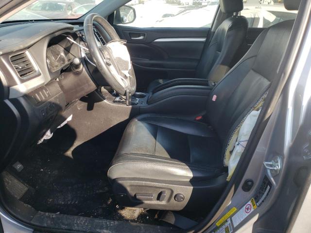 5TDKKRFH6FS052341 - 2015 TOYOTA HIGHLANDER XLE SILVER photo 7