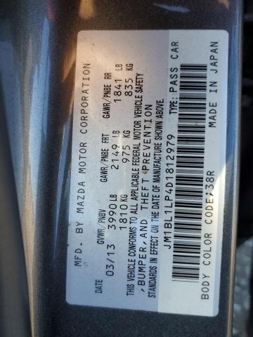 JM1BL1LP4D1812979 - 2013 MAZDA 3 I Boz foto 12