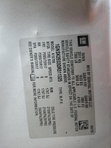 1GNSK2E03DR311325 - 2013 CHEVROLET TAHOE SPECIAL Gümüş fotoğraf 12