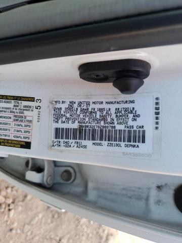 1NXBR32E78Z988788 - 2008 TOYOTA COROLLA CE Beyaz fotoğraf 13