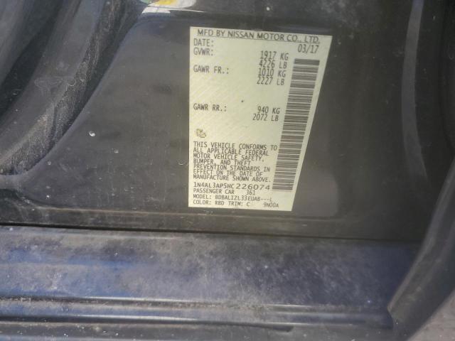 1N4AL3AP5HC226074 - 2017 NISSAN ALTIMA 2.5 Noir photo 13