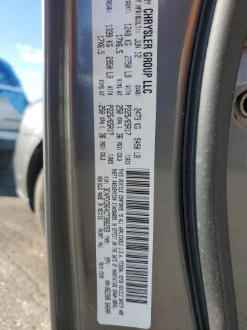 3C4PDCBG4CT396259 - 2012 DODGE JOURNEY SXT ნაცრისფერი ფოტო 13