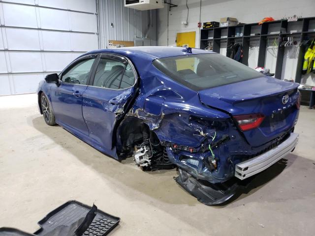 4T1T11BKXRU121442 - 2024 TOYOTA CAMRY SE NIGHT SHADE BLUE photo 2