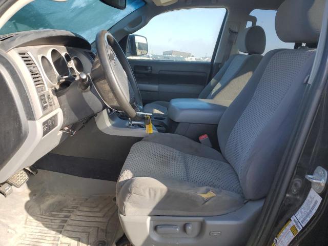 5TFUY5F14CX258606 - 2012 TOYOTA TUNDRA DOUBLE CAB SR5 BLACK photo 7