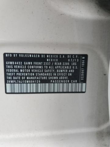 3VWPL7AJ1EM604129 - 2014 VOLKSWAGEN JETTA TDI Սպիտակ լուսանկար 14