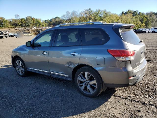 5N1AR2MM9FC674136 - 2015 NISSAN PATHFINDER S GRAY photo 2
