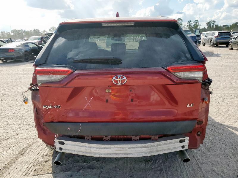 JTMH1RFVXKJ003928 - 2019 TOYOTA RAV4 LE Марун фото 6