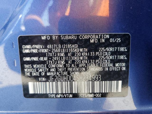 JF2GUHDC4SH234993 - 2025 SUBARU CROSSTREK PREMIUM Blau Foto 14