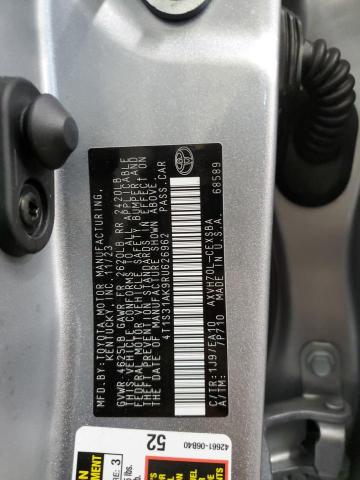 4T1S31AK9RU626962 - 2024 TOYOTA CAMRY SE NIGHT SHADE SILVER photo 12