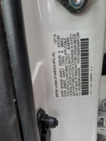 19UUB2F64LA003356 - 2020 ACURA TLX TECHNOLOGY 白色 照片 12