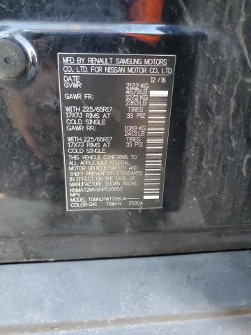 KNMAT2MVXHP528953 - 2017 NISSAN ROGUE S BLACK photo 13