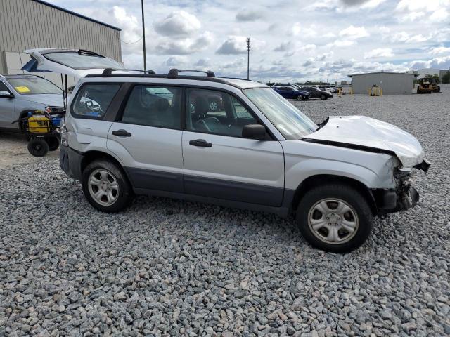 JF1SG63635H755388 - 2005 SUBARU FORESTER 2.5X SILVER photo 4