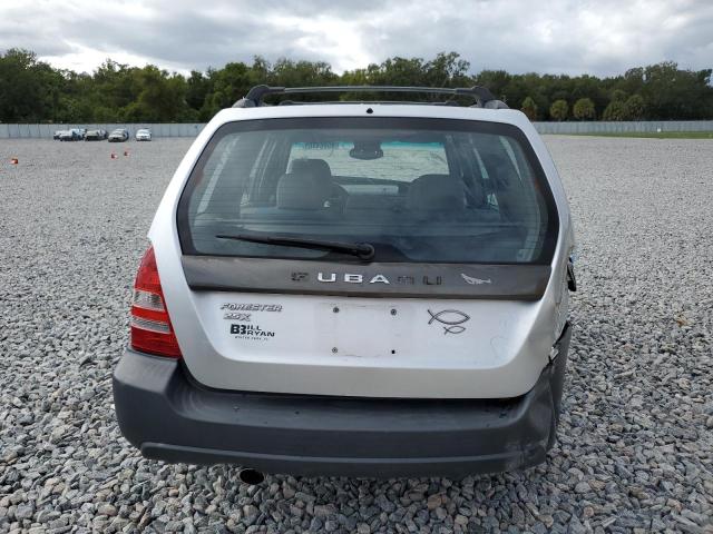 JF1SG63635H755388 - 2005 SUBARU FORESTER 2.5X SILVER photo 6