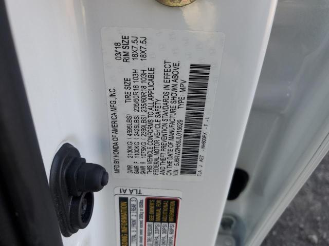 5J6RW2H56JL015629 - 2018 HONDA CR-V EX Beyaz fotoğraf 13
