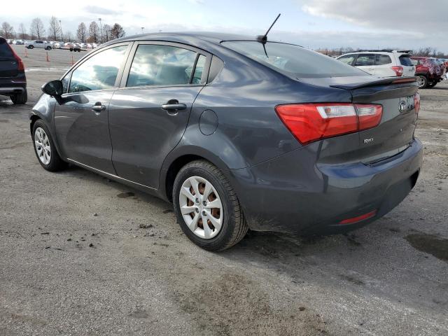 KNADN4A34D6165875 - 2013 KIA RIO EX GRAY photo 2