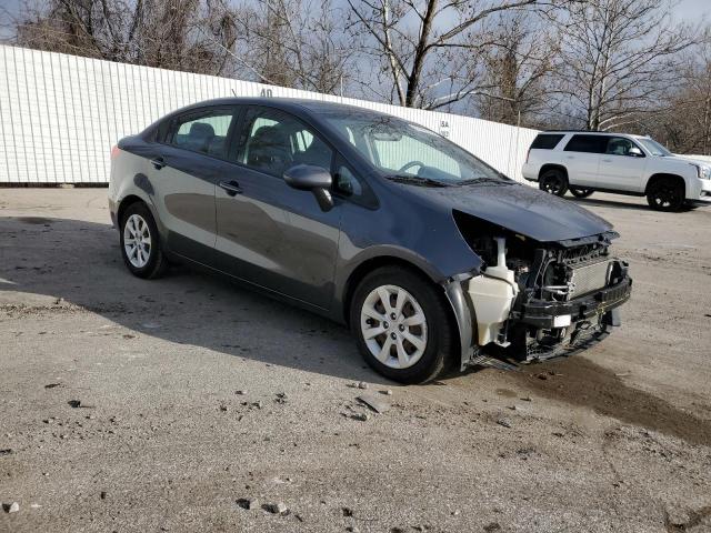 KNADN4A34D6165875 - 2013 KIA RIO EX GRAY photo 4