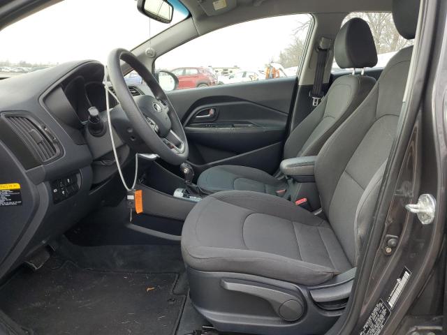 KNADN4A34D6165875 - 2013 KIA RIO EX GRAY photo 7