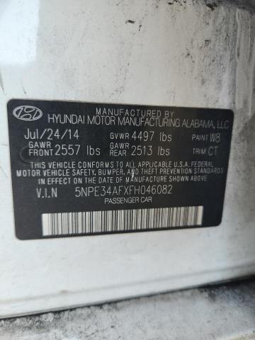 5NPE34AFXFH046082 - 2015 HYUNDAI SONATA SPORT თეთრი ფოტო 12