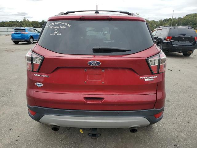 1FMCU0JD4HUB56254 - 2017 FORD ESCAPE TITANIUM RED photo 6