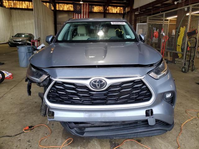 5TDGZRBH4MS110077 - 2021 TOYOTA HIGHLANDER XLE SILVER photo 5