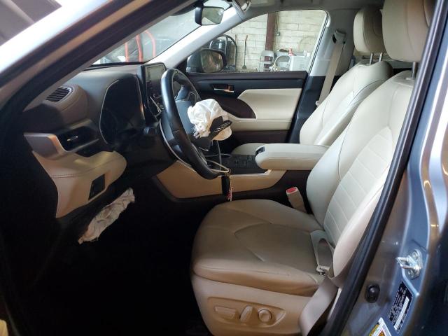 5TDGZRBH4MS110077 - 2021 TOYOTA HIGHLANDER XLE SILVER photo 7