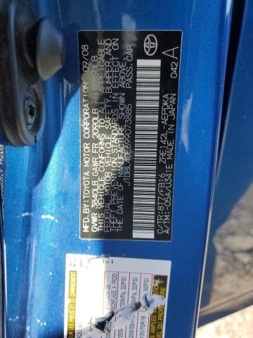 JTDBL40E699073885 - 2009 TOYOTA COROLLA BASE Mavi fotoğraf 12