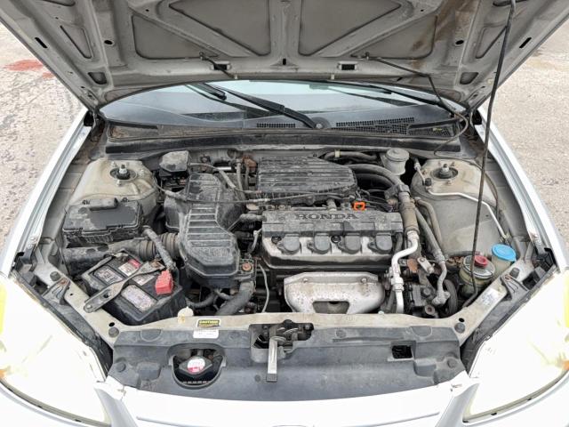 1HGES16552L026055 - 2002 HONDA CIVIC LX SILVER photo 7