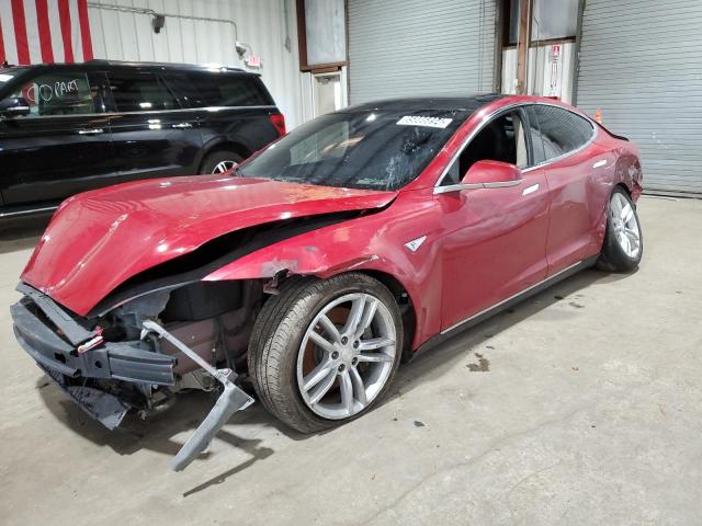 5YJSA1H19EFP47744 - 2014 TESLA MODEL S RED photo 1