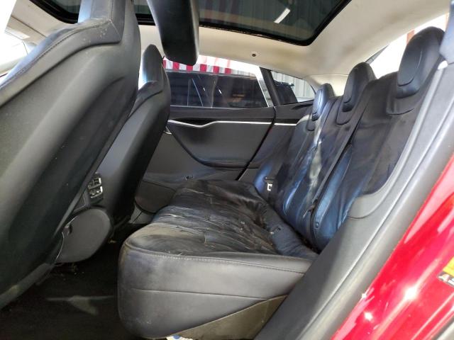 5YJSA1H19EFP47744 - 2014 TESLA MODEL S RED photo 10