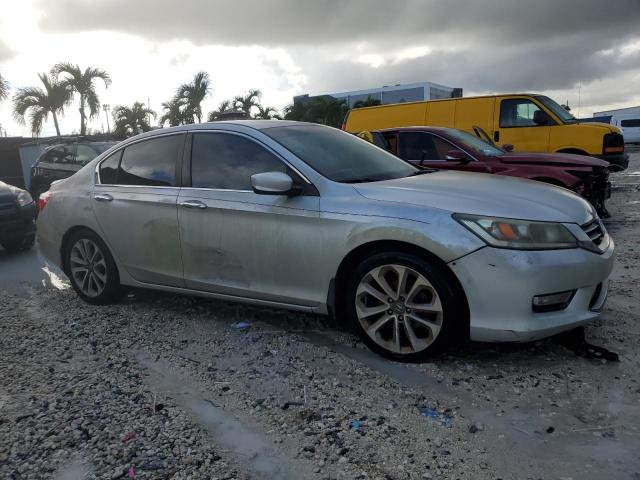 1HGCR2F53DA020407 - 2013 HONDA ACCORD SPORT SILVER photo 4