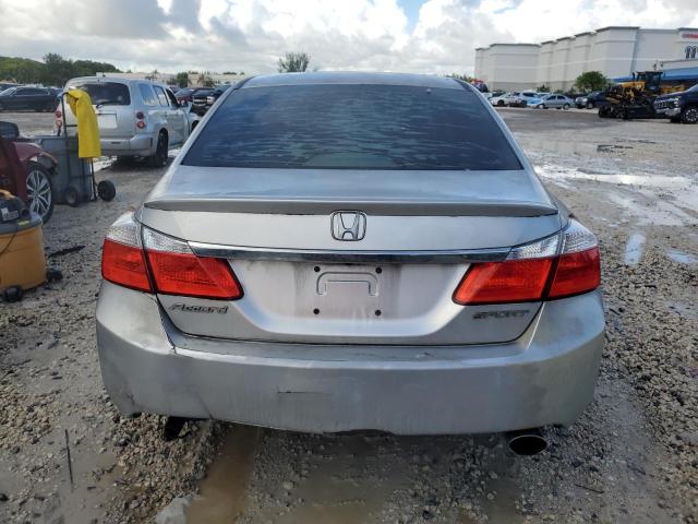 1HGCR2F53DA020407 - 2013 HONDA ACCORD SPORT SILVER photo 6
