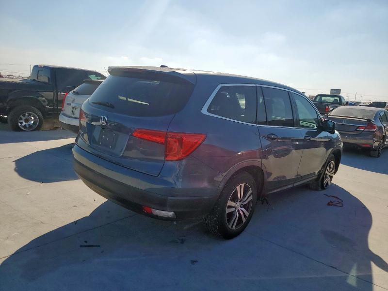 5FNYF5H51HB025548 - 2017 HONDA PILOT EXL BLUE photo 3