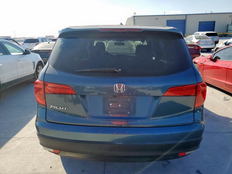 5FNYF5H51HB025548 - 2017 HONDA PILOT EXL BLUE photo 6
