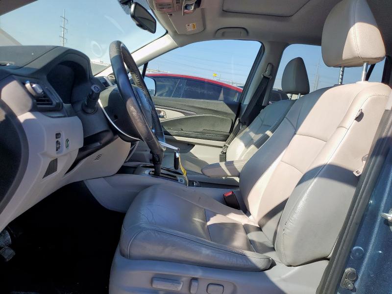 5FNYF5H51HB025548 - 2017 HONDA PILOT EXL BLUE photo 7