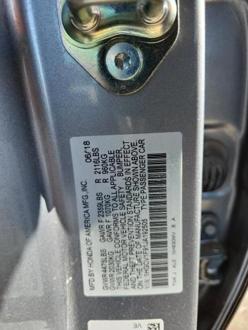 1HGCV1F91JA192505 - 2018 HONDA ACCORD TOURING 银色 照片 13