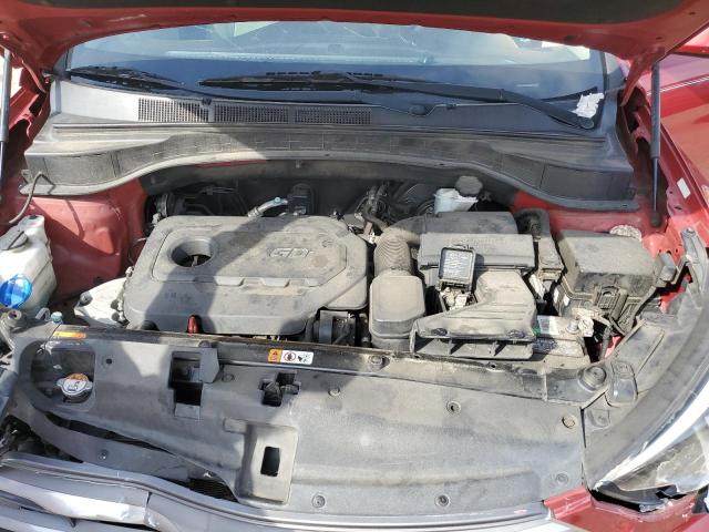 5XYZT3LB9HG433559 - 2017 HYUNDAI SANTA FE S RED photo 11