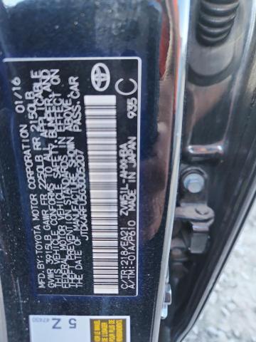 JTDKARFU5G3005207 - 2016 TOYOTA PRIUS BLACK photo 12