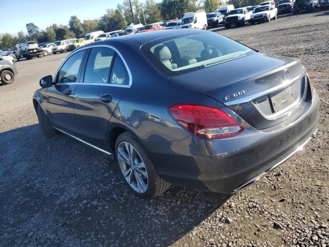 55SWF4KB0GU119725 - 2016 MERCEDES-BENZ C 300 4MATIC GRAY photo 2