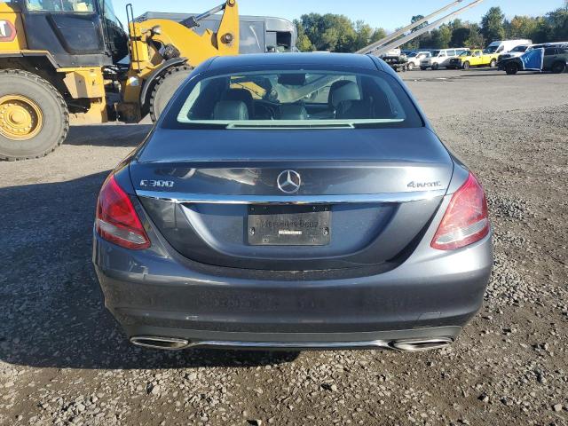 55SWF4KB0GU119725 - 2016 MERCEDES-BENZ C 300 4MATIC GRAY photo 6