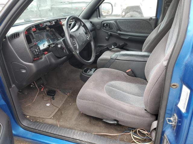 1B7GL22Z7XS110023 - 1999 DODGE DAKOTA BLUE photo 7