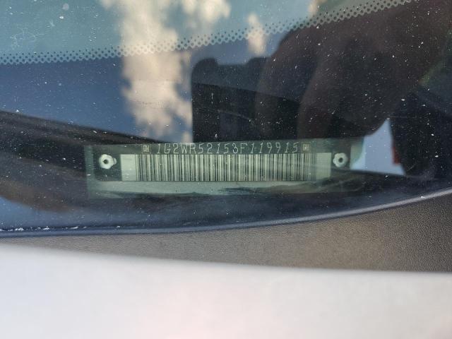 1G2WR52153F119915 - 2003 PONT GRAND PRIX GTP Srebrny zdjęcie 12